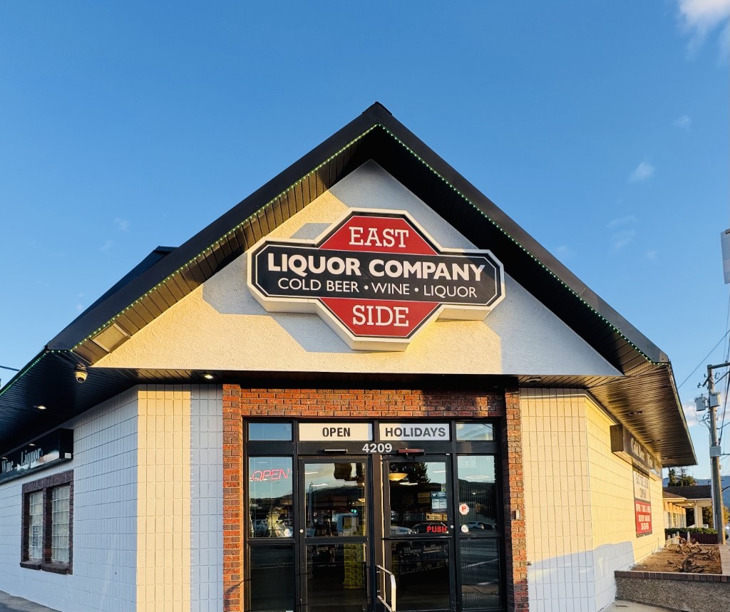 East Side Liquor Company storefront at 4209 27 St, Vernon